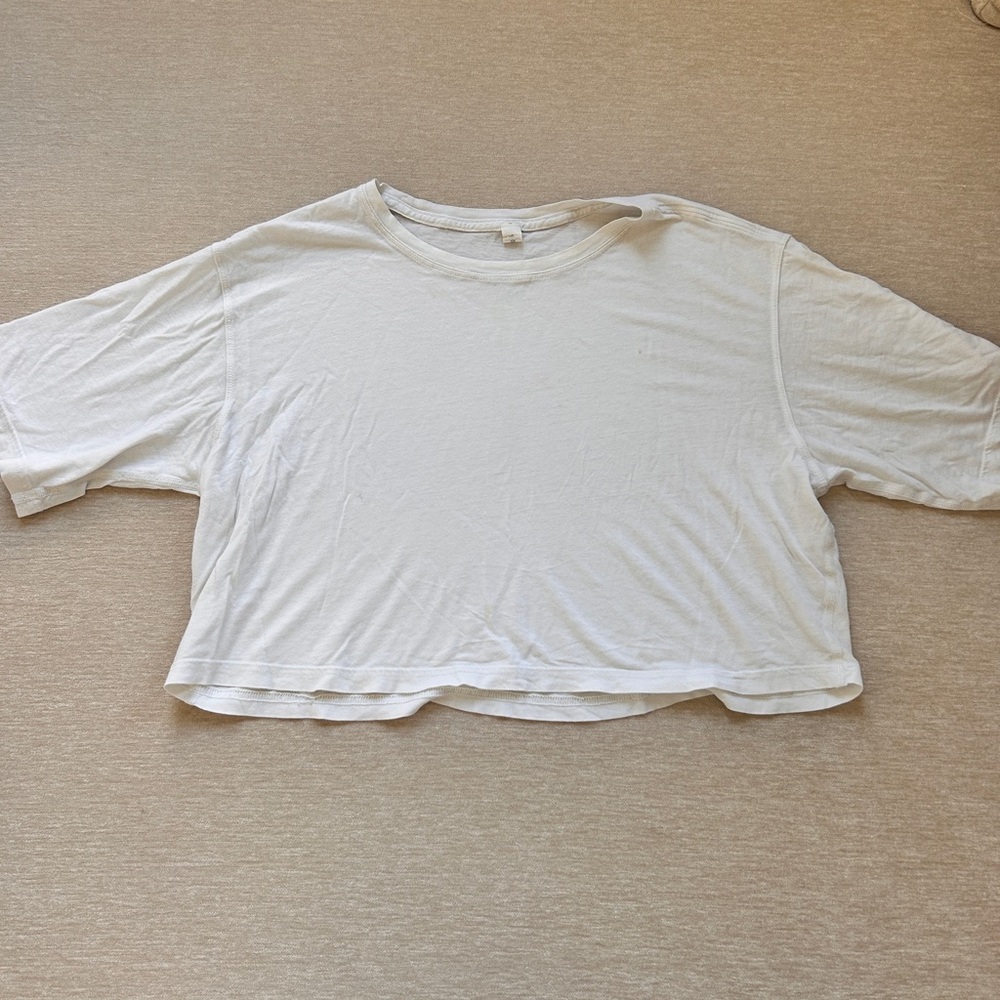 lululemon athletica White Crop Top